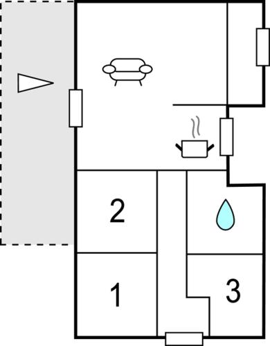 Floor plans, 3Revle in Snogebaek