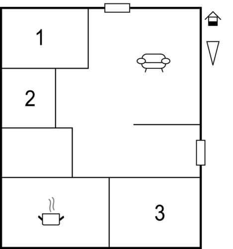 Floor plans, Holiday Home Hangvar Gullauser Larbro in Ire