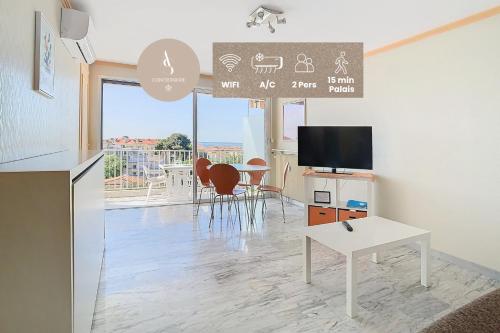 Le Montfleury - Studio 28m2 - Vue mer - Centre