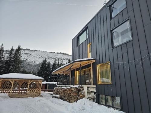 Balkons/terase, Cabana Transalpina Retreat in Obârşia Lotrului