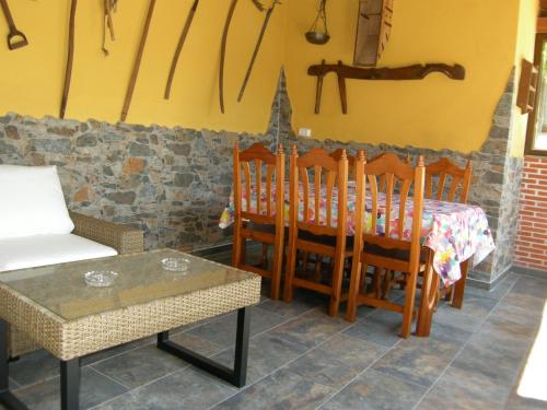 陽台/露台, Casa rural El Laurel in 查奈