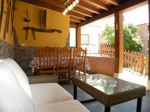 陽台/露台, Casa rural El Laurel in 查奈