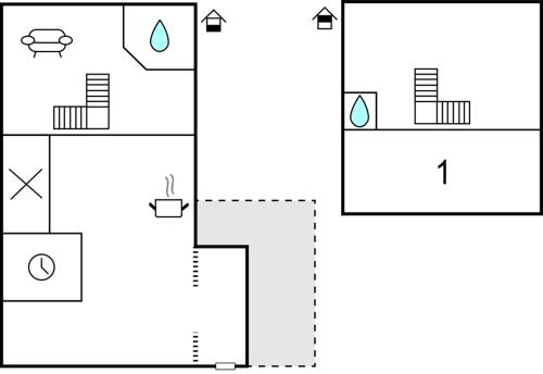 Floor plans, 2 Bedroom Cozy Home In Dautphetal in Dautphe