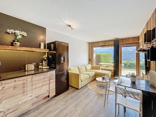 Appartement 2 pièces avec coin montagne, parking, vue Mont Blanc