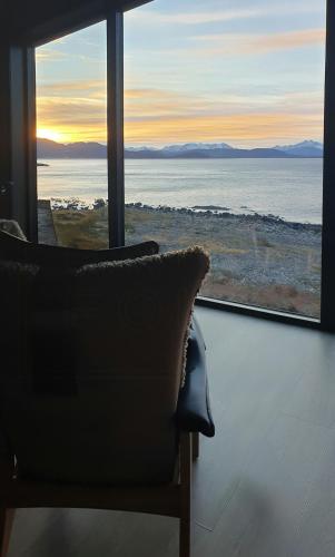Viesnīcas āriene, Coastal Cabin With Ocean View On Lepsøya in Vigra