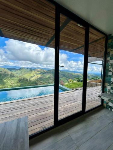 View, GLAMPING ENTRE MONTES Y CAFETALES in Santuario