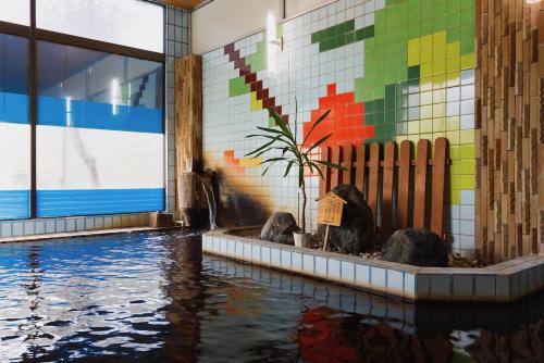 Hot spring bath, 琥珀の湯 欅の宿 in Higashine