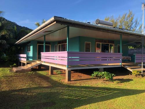 Home lac in Huahine Island
