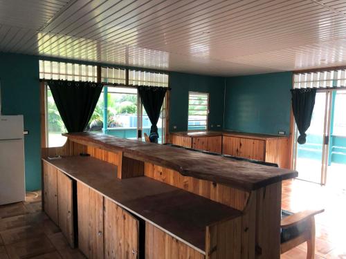 Home lac in Huahine Island