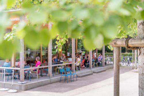 Étterem, Apartments am Camping Dornbirn in Dornbirn