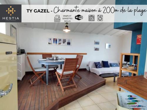 TY GAZEL - Charmante maison a 200m de la plage gîte à louer Stréatveur