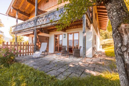 陽台/露台, Ferienwohnungen Oberkollerhof in 特格爾恩湖畔格蒙德