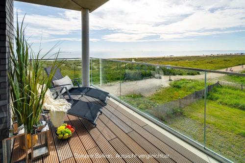 View, BeachLoungeOne- 1 OG, Meerblick, Balkon, Kamin, Sauna in Olpenitz