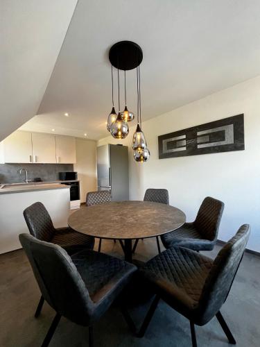 Konyha, Deluxe Apartment in Jettingen-Scheppach