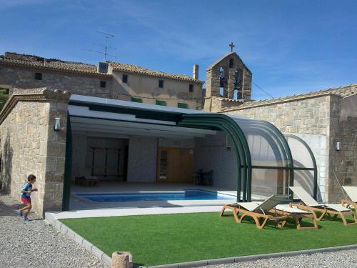 Úszómedence, Hostal Palouet de Segarra in Masoteras