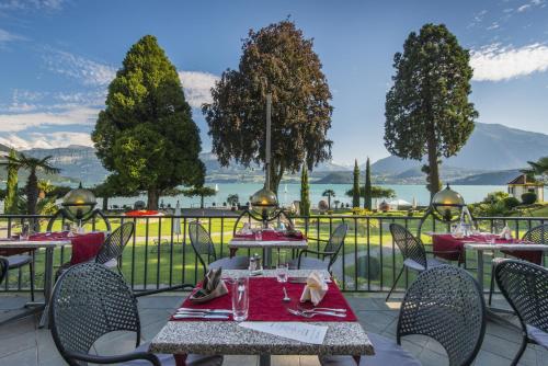 Restaurante, Parkhotel Gunten – Beach & Spa in Thun