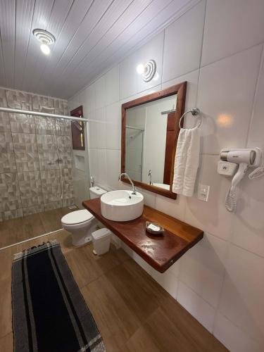 Vannas istaba, Pousada Chalés Jatobá (Pousada Chales Jatoba) in Pradosa