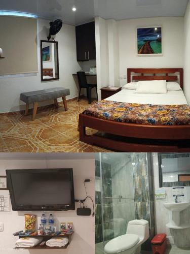 1 double bed