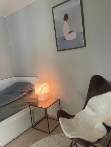 เตียงนอน, Cozy private room centrally in Jessheim in เยสชาม