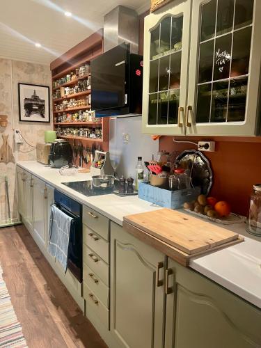 ห้องครัว, Vintage apartment with fresh sea air and pets in คริสเตียนซุนด์