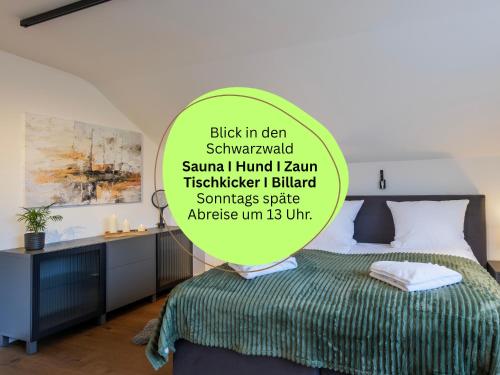 Waldklang Panorama - eingezäunt - Außen-Sauna - T-Fußball - Billard - Hunde willkommen in Alpirsbach, Deutschland
