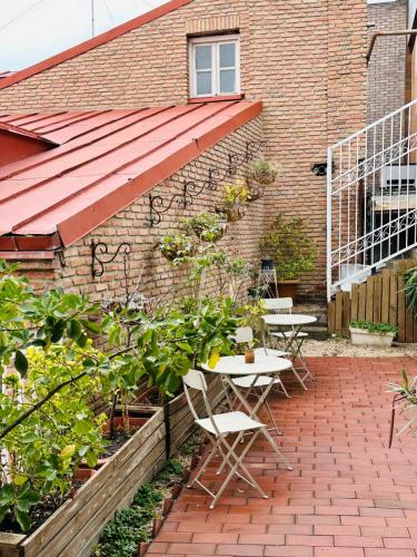 Tweepersoonskamer, terras