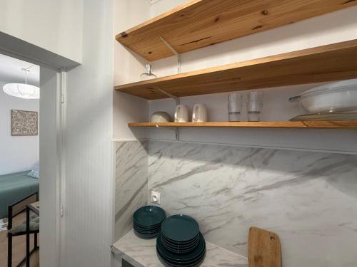 Konyha, Studio cosy & lumineux avec véranda privative (Studio cosy & lumineux avec veranda privative) in Libourne
