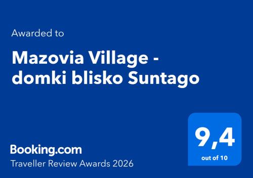 Mazovia Village - domki blisko Suntago - Krzyzowka