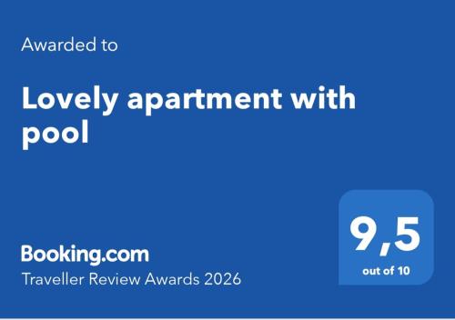 Lovely apartment with pool 3