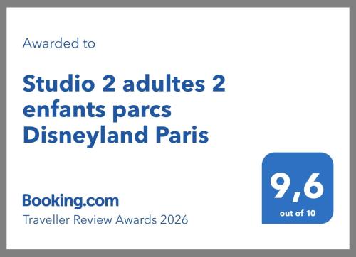 Studio 2 adultes 2 enfants parcs Disneyland Paris 3