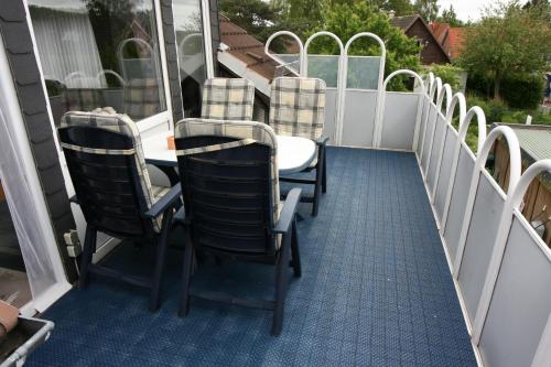 Erkély/terasz, Ferienwohnungen und Ferienhaus im Nixenweg in Hohwacht