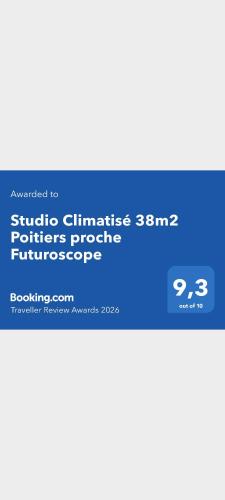 Studio Climatisé 38m2 Poitiers proche Futuroscope (Studio Climatise 38m2 Poitiers proche Futuroscope) in Saint-Eloi