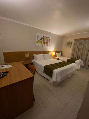 1 double bed, 1 twin bed