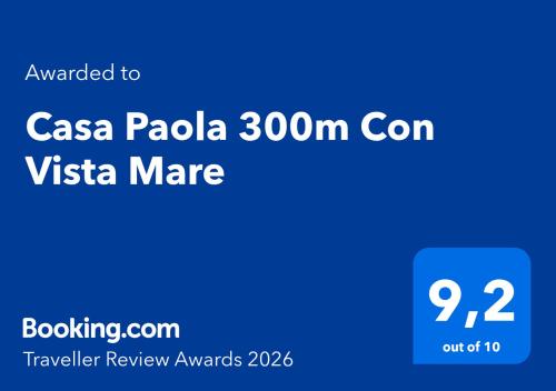 Casa Paola 300m Con Vista Mare