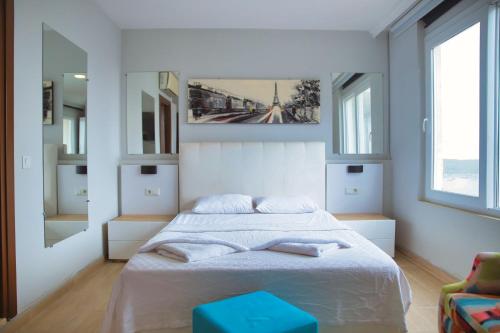 Chambre double, deluxe, vue sur la mer, balcon