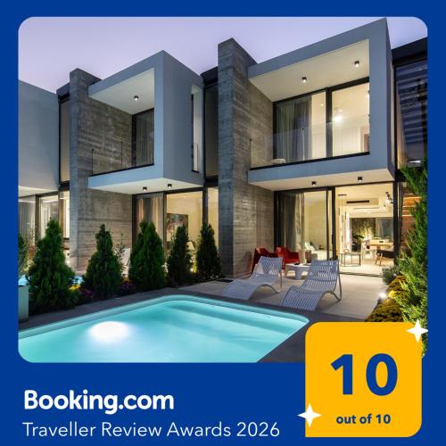 . IKIES 3 Modern Eco-Friendly Private Seaview SIGNATURE Villas with a Pool