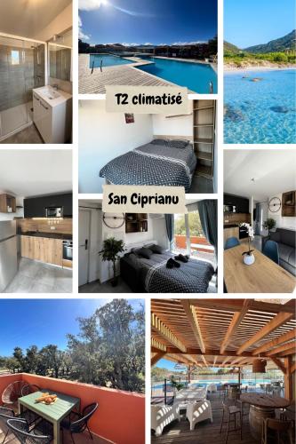 T2 piscine les hameaux de saint-cyprien LECCI corse du sud - Location saisonnière - Lecci