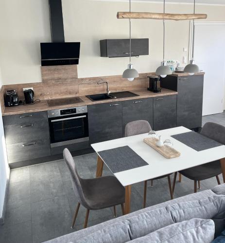 廚房, Ferienhaus Limousin in 洛斯尼赫