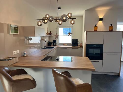 廚房, Ferienhaus Limousin in 洛斯尼赫