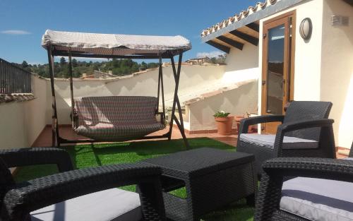 Erkély/terasz, Hostal Casa Laure y Mª Jose in Arens De Lledo