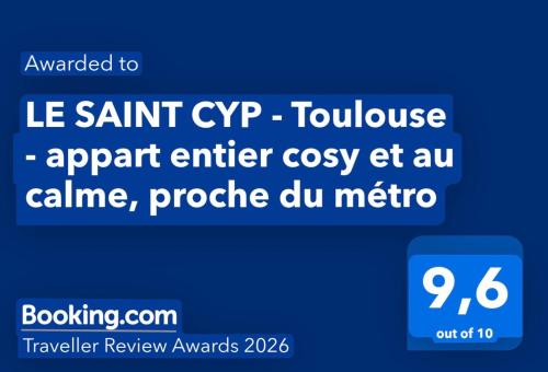 LE SAINT CYP - Toulouse - appart entier cosy et au calme, proche du métro, Toulouse (photo 9)