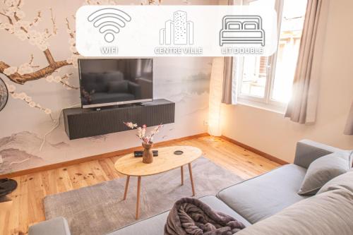 Appartement - Le Mikado - Hyper-centre - Wi-Fi- Espace de travail - Confort