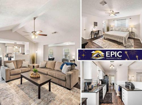Large South Houston gem with covered patio seating in Ellington