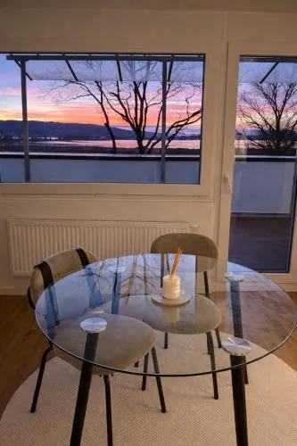 Seeblick-Apartment am Bodensee bei Konstanz mit großer Terrasse in Reichenau, Deutschland