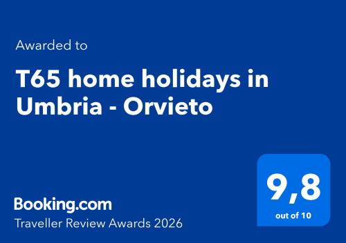 T65 home holidays in Umbria - Orvieto, Orvieto