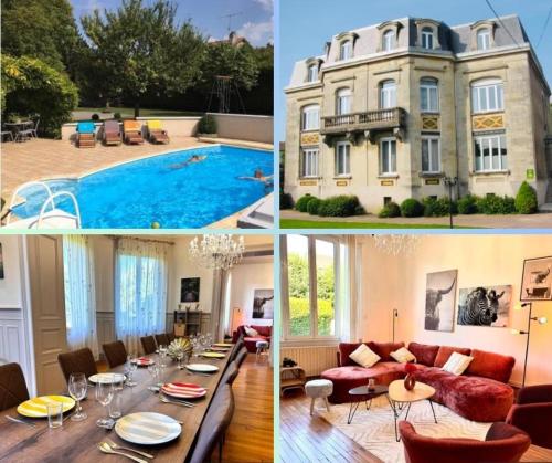 VILLA HIPICA - PARKING PRIVE - 6 Chambres - 7 Lits - Piscine extérieur chauffée - Terrain Tennis - Basket - WIFI - GRANDE SALLE A MANGER gîte à louer Regret