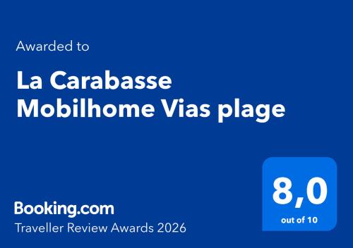 La Carabasse Mobilhome Vias plage – khách sạn tại Vias