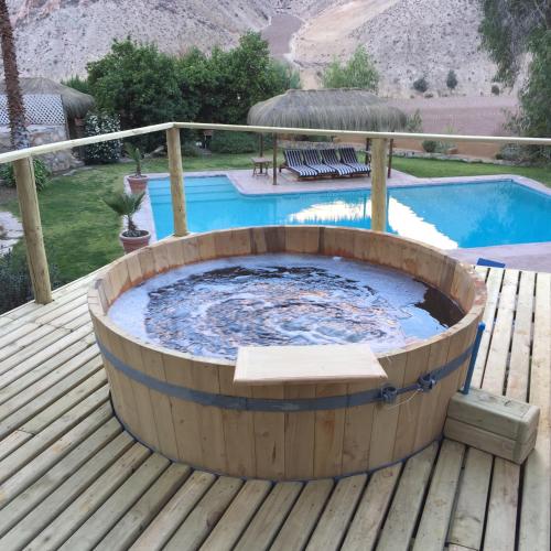 Atvērtā tipa vanna, Hotel Misterios del Elqui in Pisko Elkvi