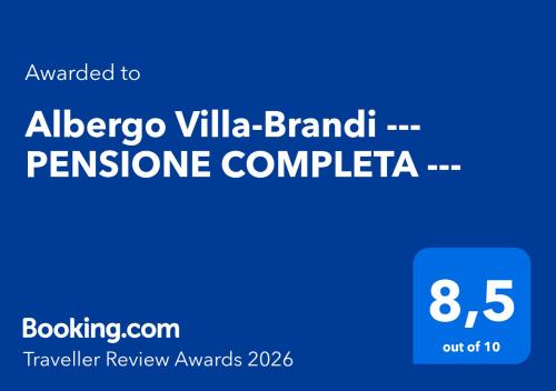 Albergo Villa-Brandi --- PENSIONE COMPLETA ---