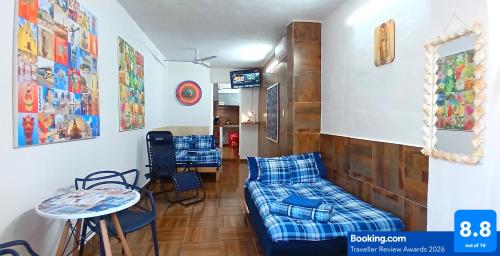 1 double bed, 1 sofa bed